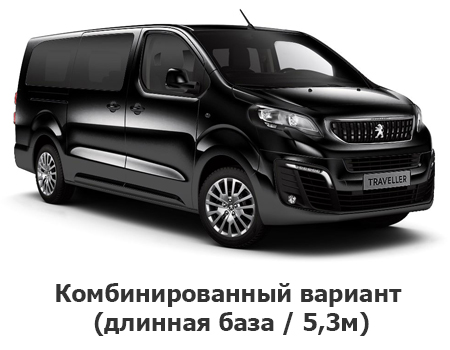 EVA автоковрики для Peugeot Traveller вариант Combi 2017-2024 (длинная база) — combi_long